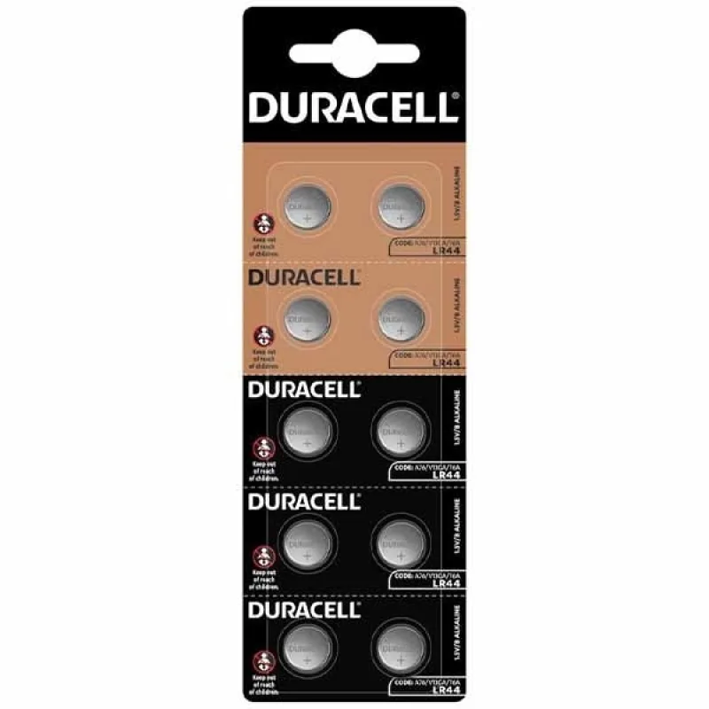 Батарейка Duracell LR44 (A76/V13GA/76A) 1.5V блістер 10 шт.