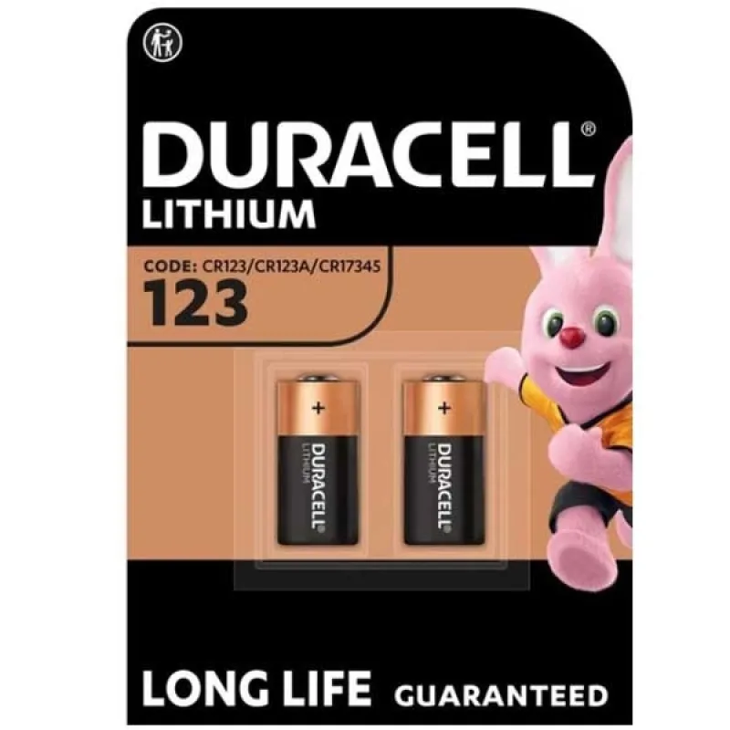 Батарейка Duracell CR123 3V блістер 2 шт.