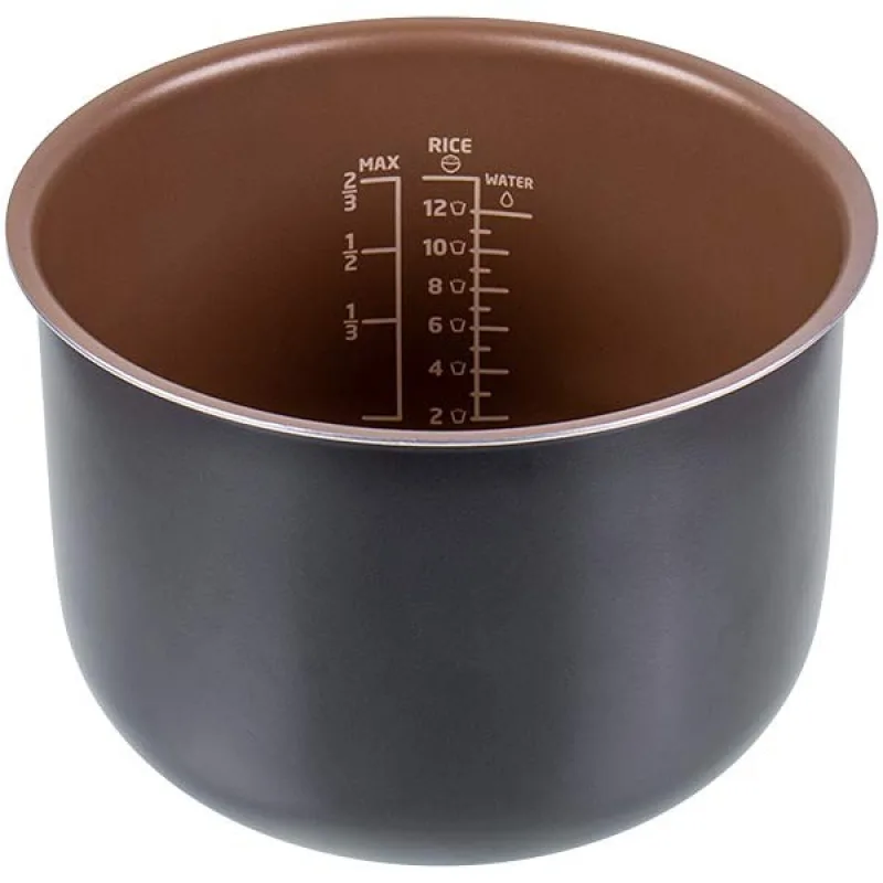 Чаша для мультиварки Philips 996510058722 6L D=240mm H=166mm коричнева (ТОВАР З УЦІНКОЮ)