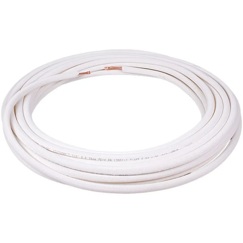 Труба мідна в ізоляції 1/4&apos&apos (D=6mm бухта 25 м) Halcor (продаж кратно бухті)