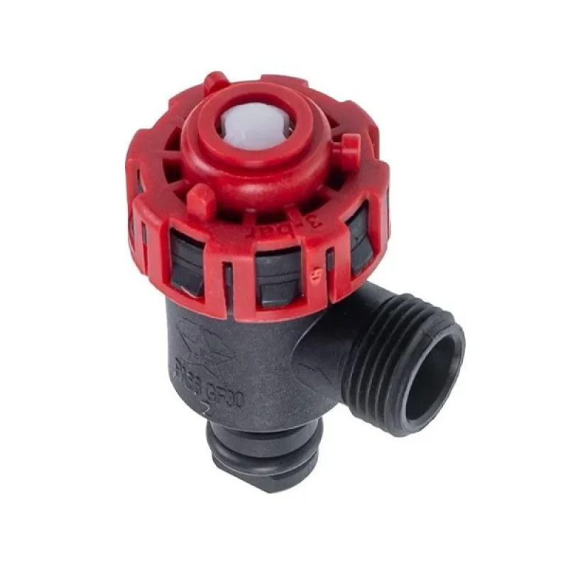 Запобіжний клапан 3 бар для газового котла Buderus Logamax U072, GB062/122i, Bosch Gas/Class 6000, Condens 2300i 87186445660