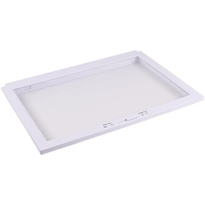 Полиця над ящиком для овочів у холодильник Samsung DA97-21093A 500x365mm (скляна, з обрамленням)