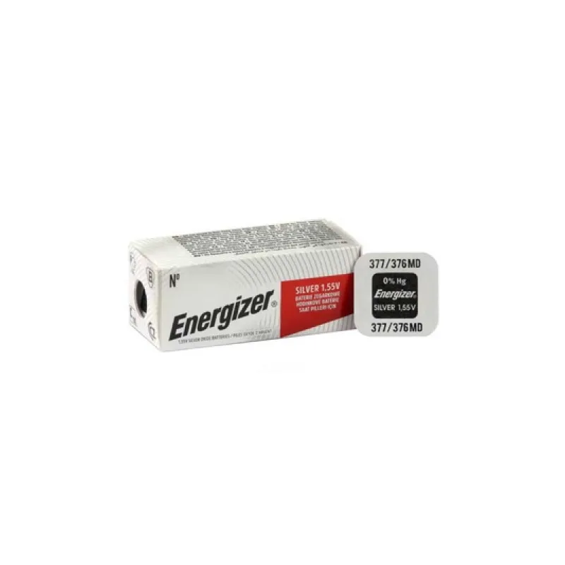 Батарейка Energizer 377 (SR626SW/SR626W/SR66) Lithium 1,55V блістер 10 шт.