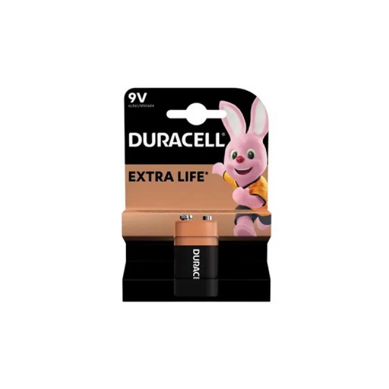 Батарейка Duracell (крона) 9V (6LR61/MN1604) блістер 1 шт.