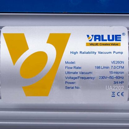 Вакуумний насос Value VE-260 (2 ступ./170 л/хв.) - Зображення 2