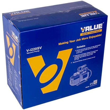Вакумний насос з манометром Value VI 220-SV (2 ступ., 51 л/хв.) - Зображення 7