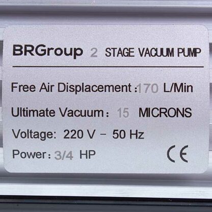 Вакумний насос BRGroup VP-170-2-VS (2 ступ./170 літ/хв.) - Зображення 2