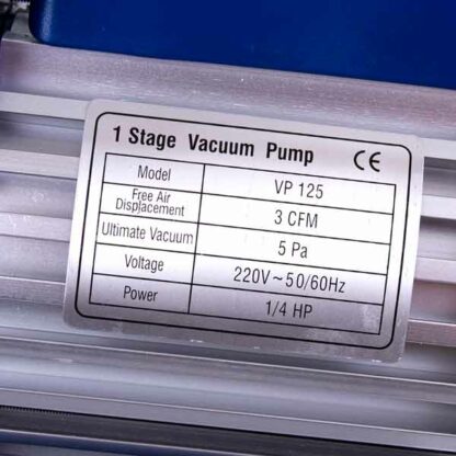 Вакуумний насос VP125 (1 ступ. 70 л/хв.) - Зображення 3