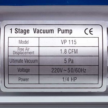 Вакуумний насос VP115 (1 ступ./51 л/хв.) - Зображення 2